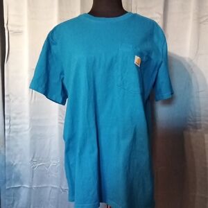 Carhartt Men's Teal Short Sleeve Tee